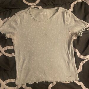 XS, Light green floral, Hollister baby tee